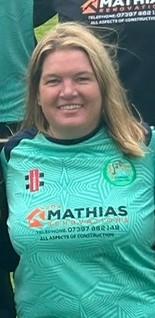 Rachel McGuire - superb bowling for Tish Rachel McGuire - superb bowling for Tish